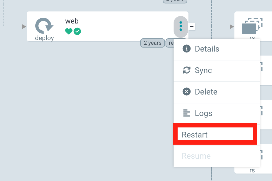 Restart Screenshot