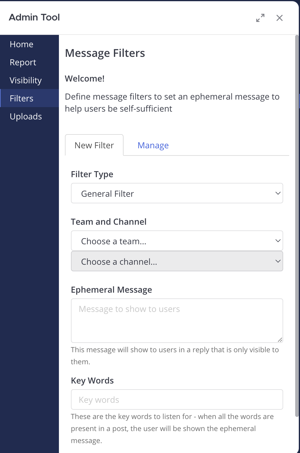 Filter Tool